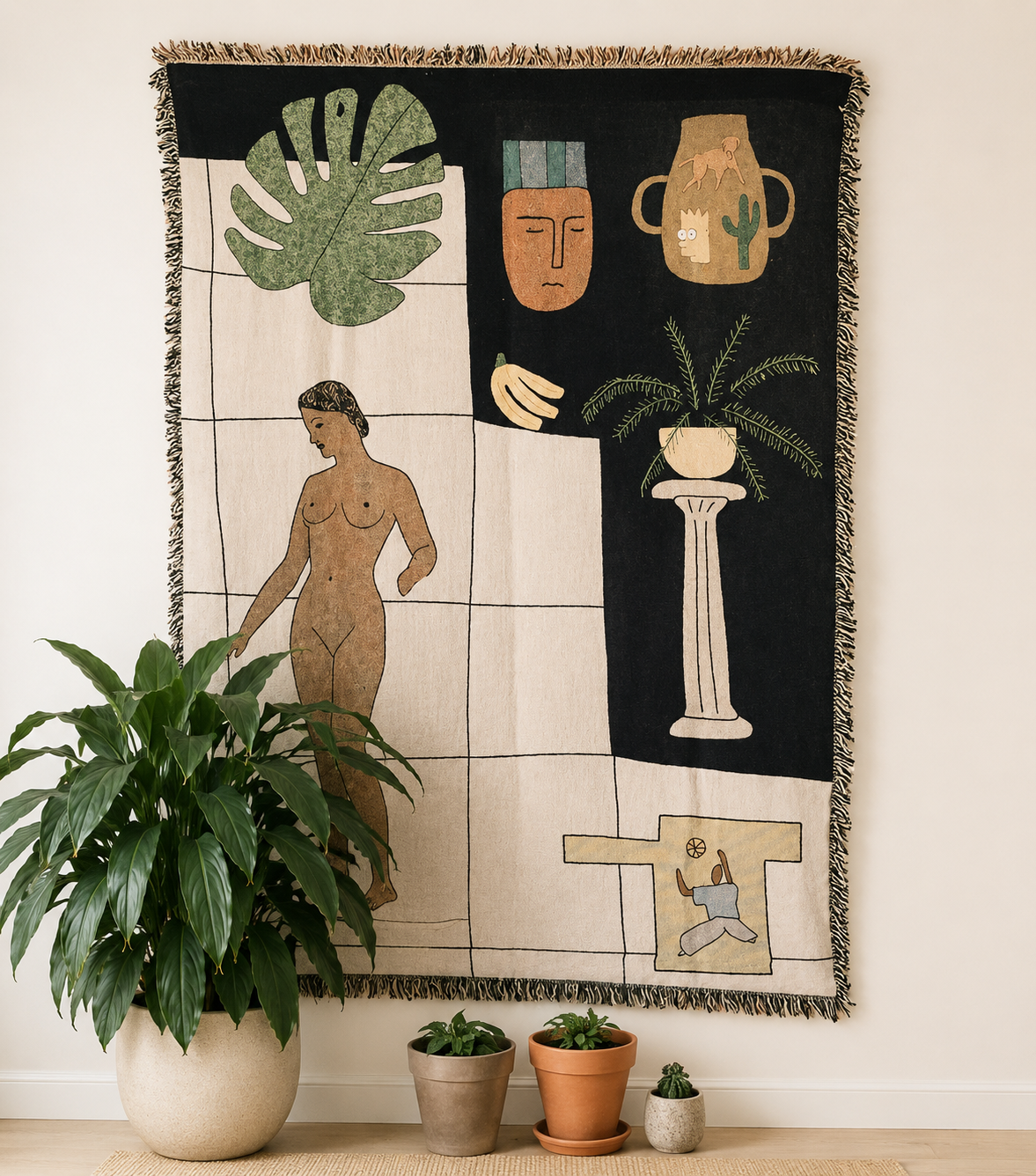 Mediterranean Cotton Throw
