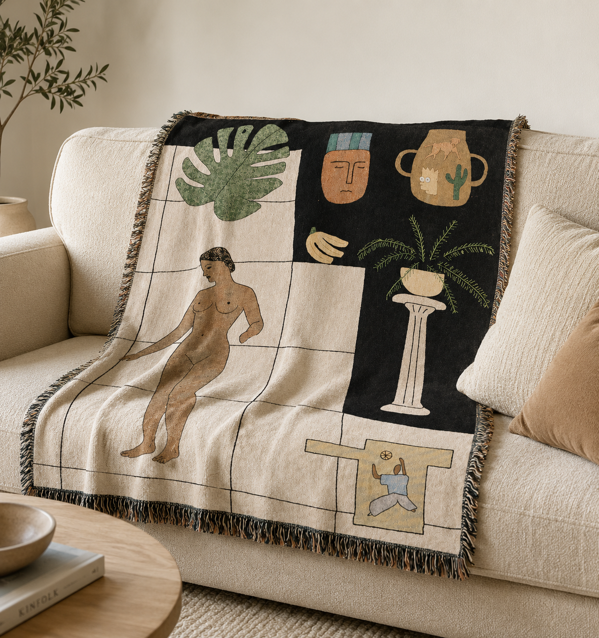 Mediterranean Cotton Throw