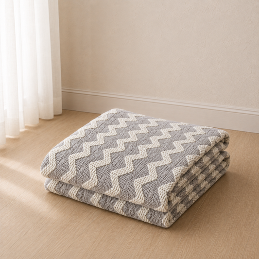 Chenille Knitted Throw