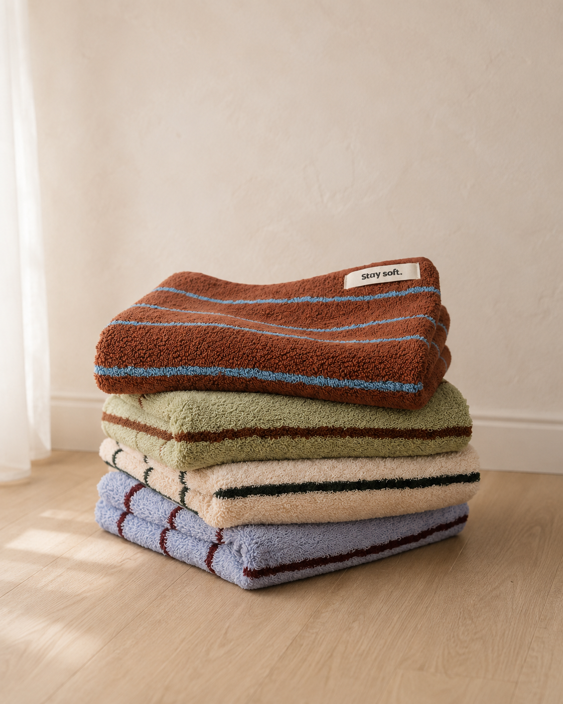 Striped Cotton Towel