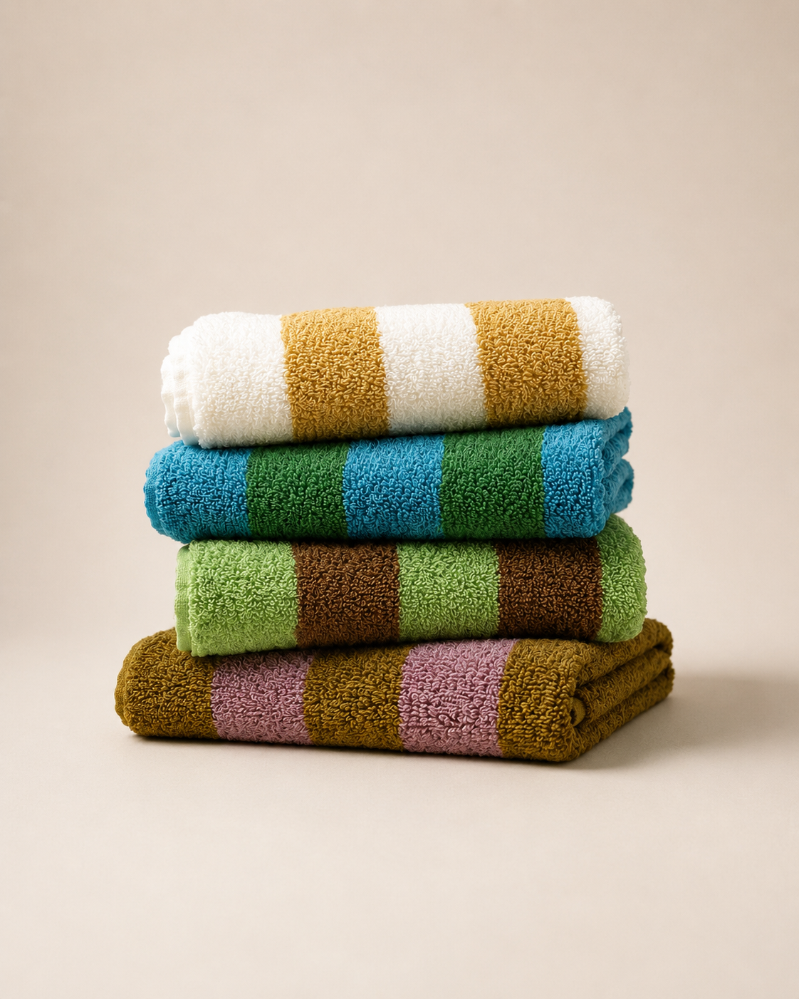 Striped Cotton Towel