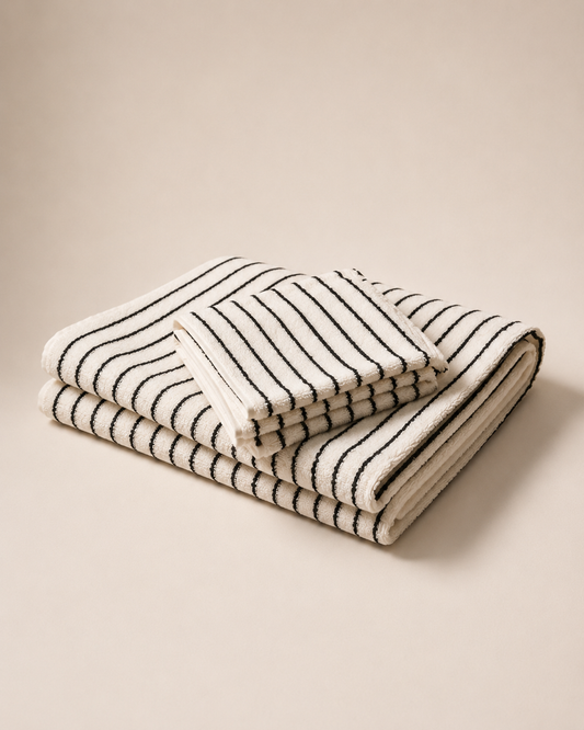 Monochrome Stripe Towel