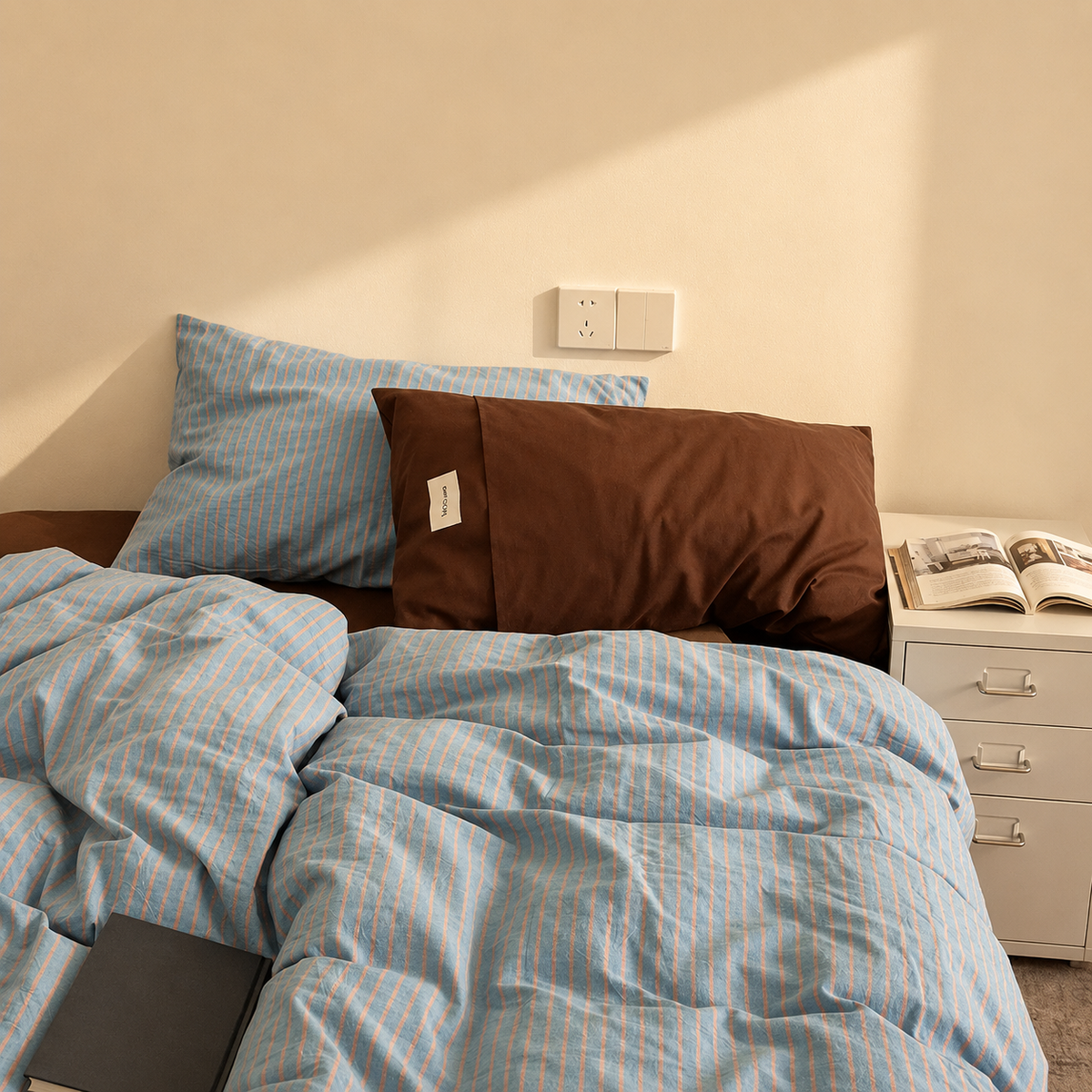 Striped Cotton Bedding Set